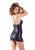 Shiny black chemise