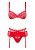 Obsessive Red Bra Set
