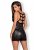 Obsessive Chemise and Thong Black