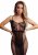 Knee-Length Lace and Fishnet Dress