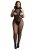 High neck fishnet and lace bodystocking - Queen Size