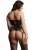 Opaque lace suspender bodystocking - Queen Size