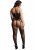 Opaque lace suspender bodystocking - Queen Size