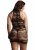 High criss cross key holy neck mini dress - Queen Size
