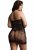 Strapless fishnet and lace mini dress - Queen Size