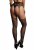 Fishnet and lace garterbelt stockings