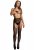 Fishnet and lace garterbelt stockings