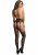 Fishnet and lace garterbelt stockings