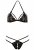 Bra and String Set, Svart