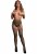 Fishnet and lace garterbelt stockings, green