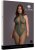 High neck fishnet and lace bodystocking, green - Queen Size