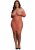 Long-Sleeved Net Mini Dress, red - Queen Size