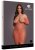 Long-Sleeved Net Mini Dress, red - Queen Size