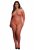Bodystocking Long-Sleeve And Lace, red - Queen Size