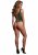 V-Neck Teddy with Opaque panels, green
