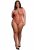 V-Neck Teddy with Opaque panels, red - Queen Size