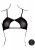 Keyhole Mesh Bra with Double Back Straps and Adjustable Sliders