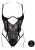 Lace Underwired Open Cup Bodysuit with Adjustable Sliders - Queen Size