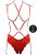 Stupid Cupid Heart Harness Red