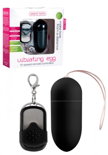 Vibrating Wireless Egg Big Black