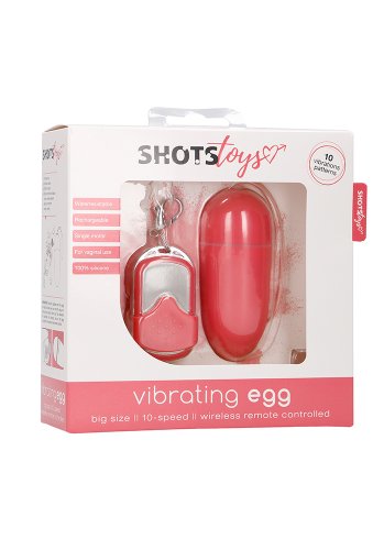 Vibrating Wireless Egg Big Pink