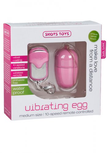 Vibrating Wireless Egg Medium Pink