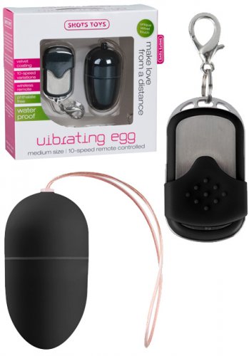 Vibrating Wireless Egg Medium Black