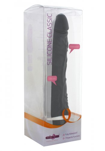 Classic Silicone Black Massager No.1