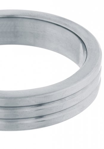Steel Power Cockring Ribbed - 50 mm
