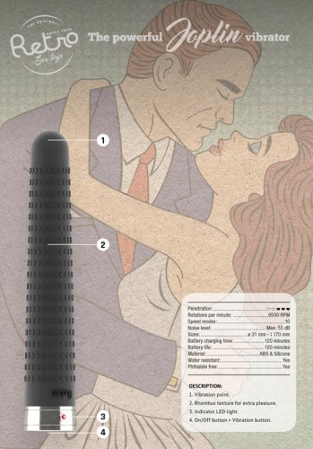 Retro - Joplin Vibrator, Black