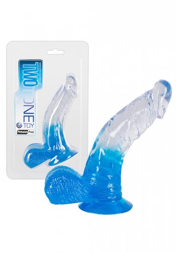 TwoTone Dildo 6 Inch, Blue