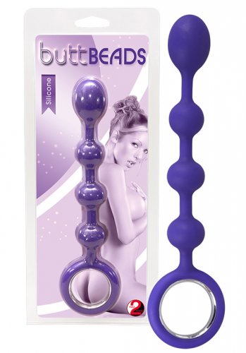Silicone Buttbeads, Purple