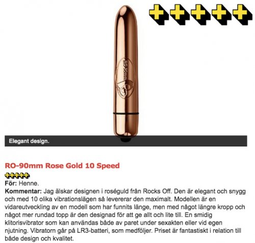 RO-90 mm 10 Speed Bullet, Rose