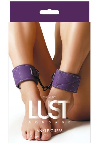 Lust Bondage Ankle Cuff, Purple