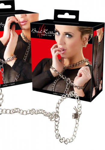 Metal collar and chain