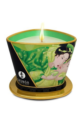 Shunga Massageljus, Green tea - 170 ml