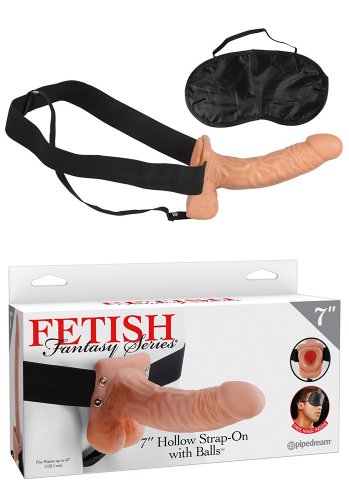 Hollow Strap-on with Balls 18 cm