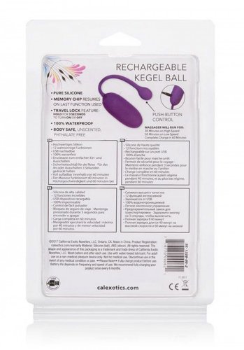 Rechargeable Kegel Ball, Purple