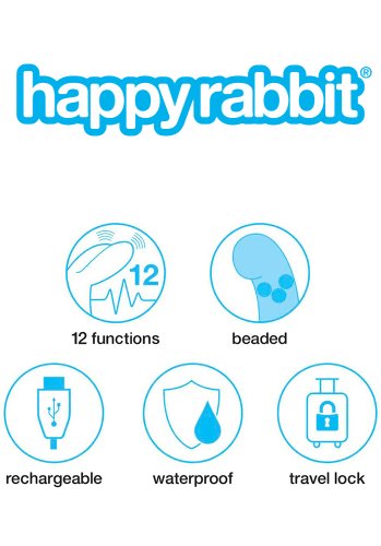 Happy Rabbit Beaded Vibrator