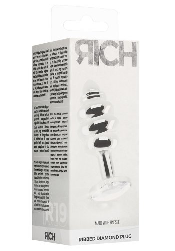 Ribbed Diamond Plug, Medium