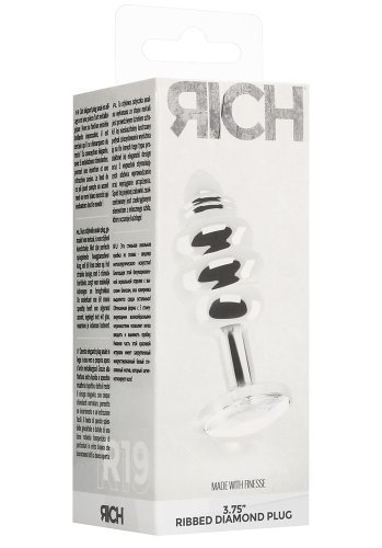 Ribbed Diamond Plug, Large