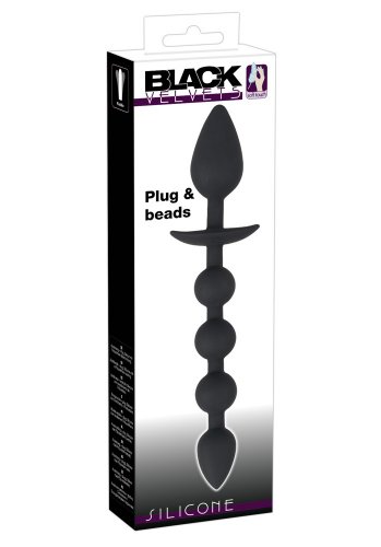 Black Velvets Plug and Beads