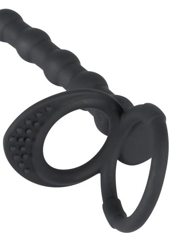 Black Velvets Cock and Ball ring