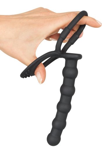 Black Velvets Cock and Ball ring