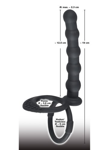Black Velvets Cock and Ball ring