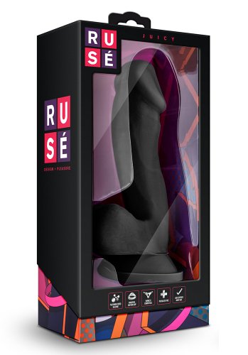 Rusé Juicy Black Dildo