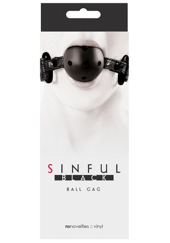 Sinful Ball Gag Black