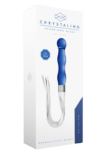 Chrystalino Glass Whipster, Blue