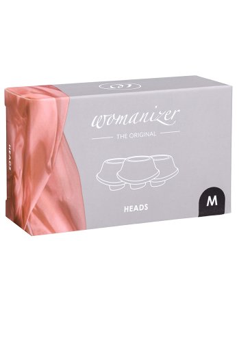 Womanizer Munstycke Svart, Medium 3-pack