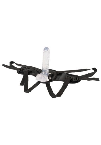 Crystal Clear Strap-On with Harness